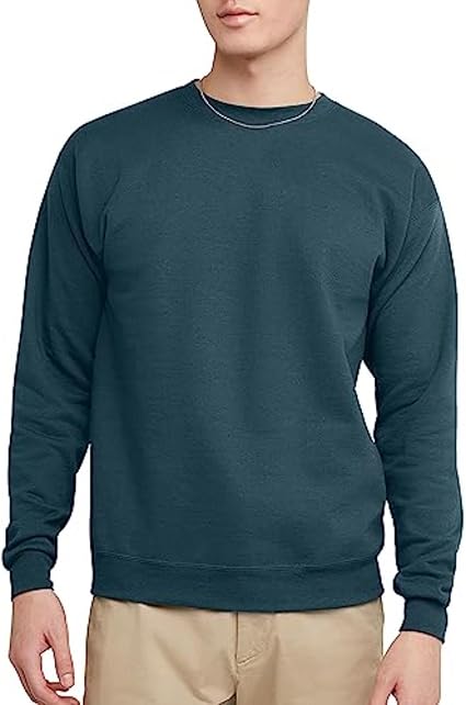 Men's EcoSmart Fleece, Pullover Crewneck Sweatshirt, 1 or 2 Pack