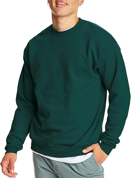 Men's EcoSmart Fleece, Pullover Crewneck Sweatshirt, 1 or 2 Pack