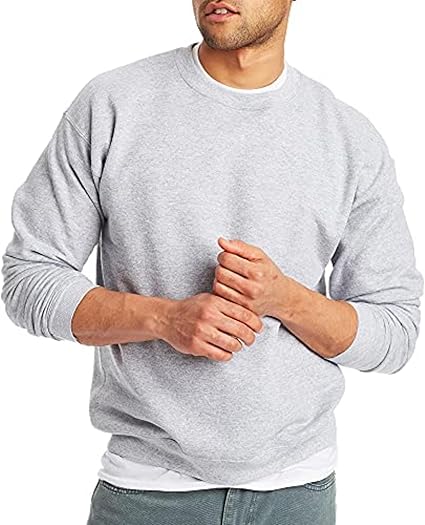 Men's EcoSmart Fleece, Pullover Crewneck Sweatshirt, 1 or 2 Pack