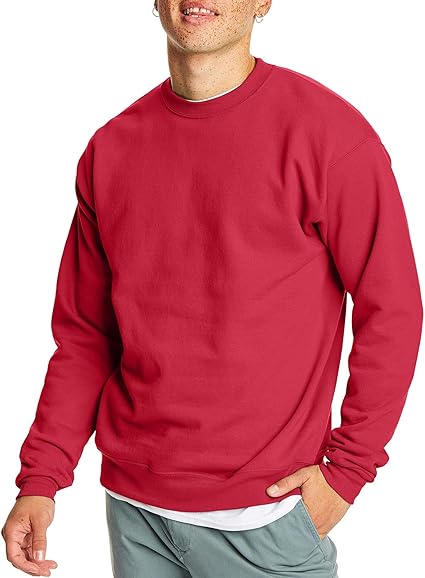 Men's EcoSmart Fleece, Pullover Crewneck Sweatshirt, 1 or 2 Pack